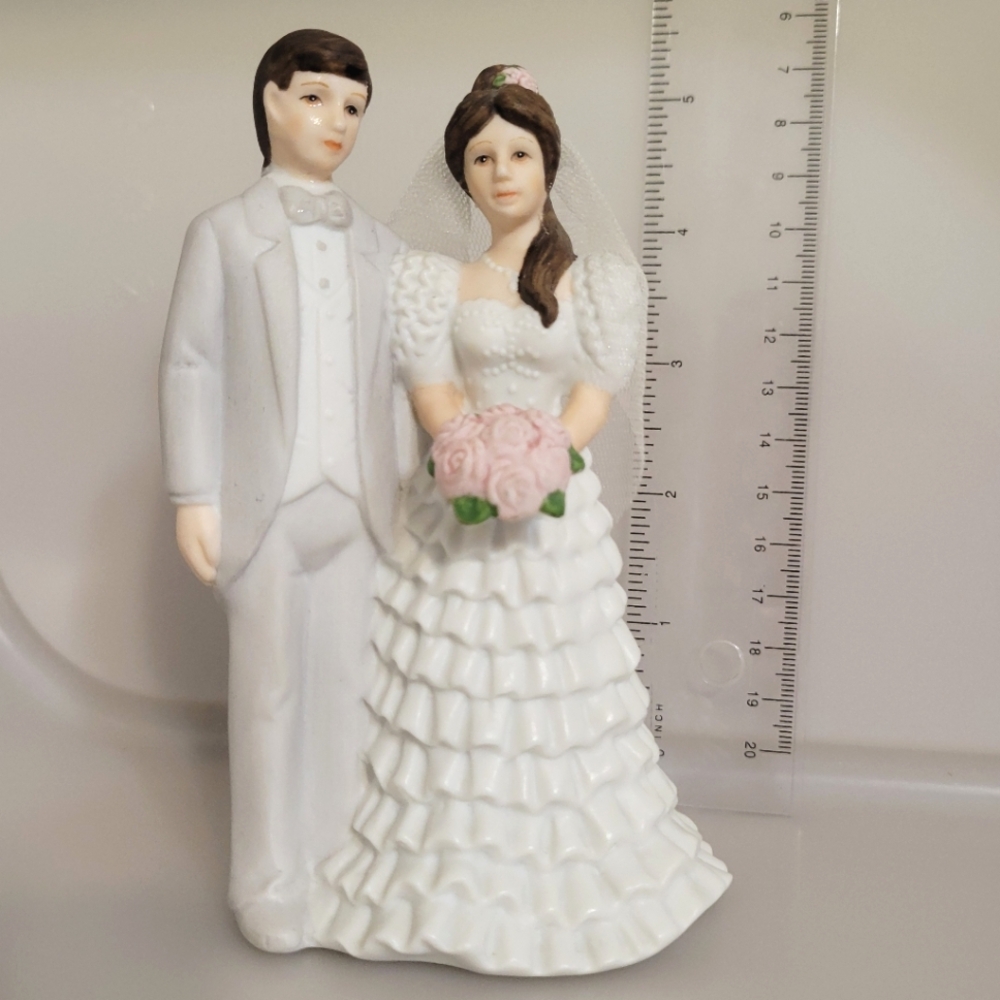 Vintage Lefton Bride And Groom Figure Cake Topper 1992 #00767